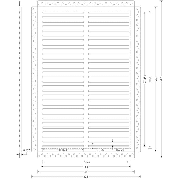 CliqueElite 2030 Removable Air Return Vent<br>20” x 30” (Drywall Opening)