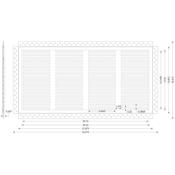 CliqueElite 3216 Removable Air Return Vent<br>32” x 16” (Drywall Opening)