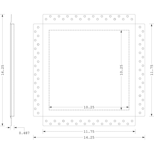 AccessPro 12 Flush Mount Access Panel<br>12” x 12” (Drywall Opening)