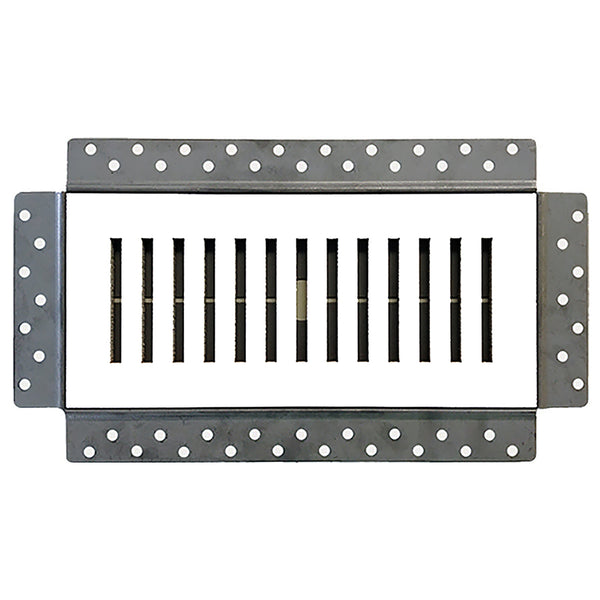 Breezelux 410 Removable Flush Mount Wall & Ceiling Air Supply<br>4” x 10” (Duct Opening) Requires 5” x 11” Drywall Opening