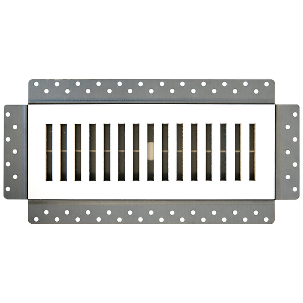 Breezelux 412 Removable Flush Mount Wall & Ceiling Air Supply<br>4” x 12” (Duct Opening) Requires 5” x 13” Drywall Opening