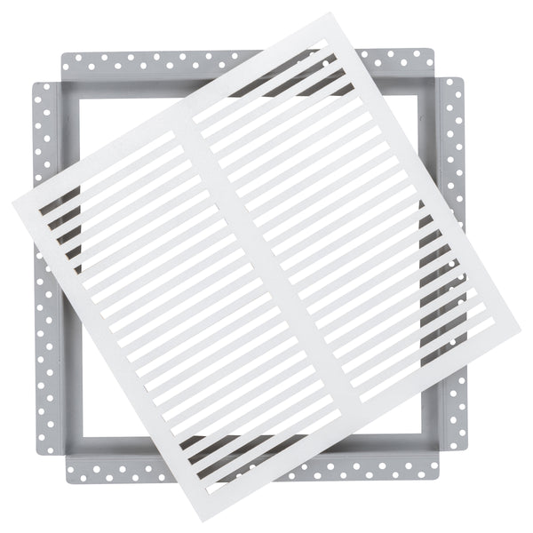 SilhouEase 16 Exhaust Fan Removable Flush Mount Bathroom Cover<br>16" x 16” Drywall Opening
