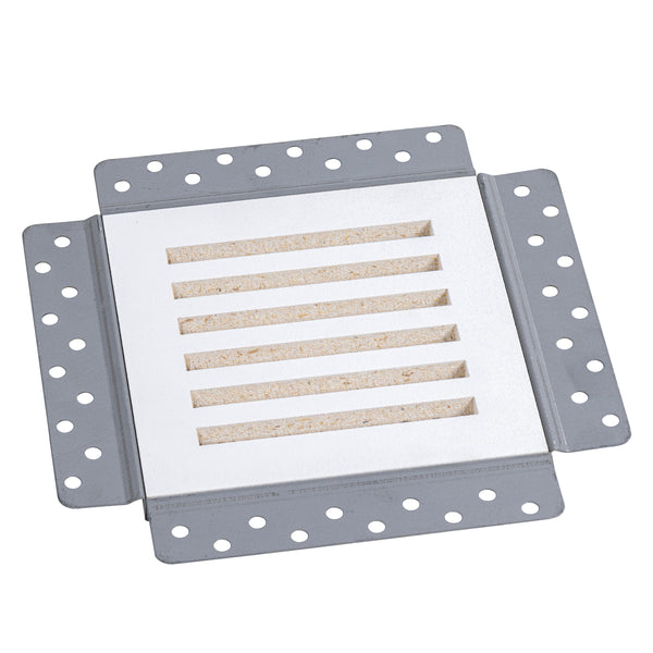 SilhouEase 6 Flush Mount Bathroom Exhaust Fan Cover - 6" x 6" Drywall Opening