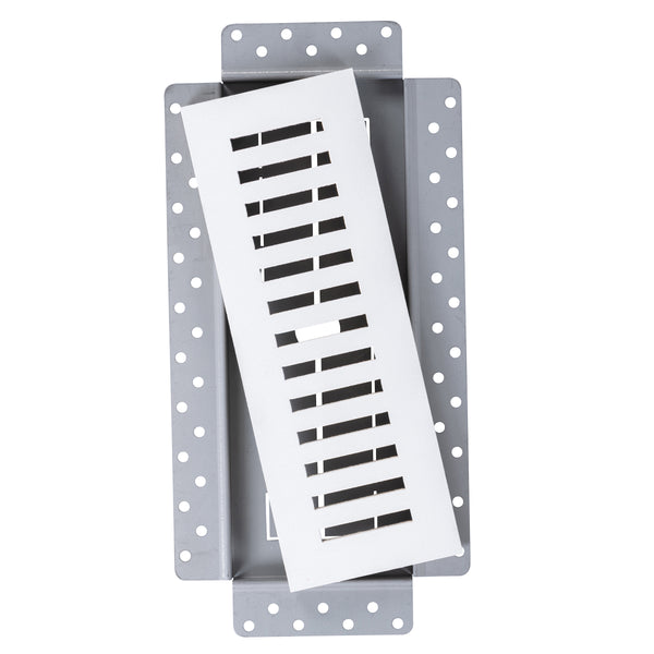 Breezelux 310 Removable Flush Mount Wall & Ceiling Air Supply<br>3” x 10” (Duct Opening) Requires 4” x 11” Drywall Opening