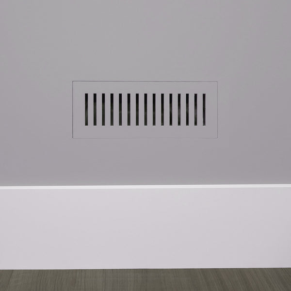 Breezelux 412 Removable Flush Mount Wall & Ceiling Air Supply<br>4” x 12” (Duct Opening) Requires 5” x 13” Drywall Opening