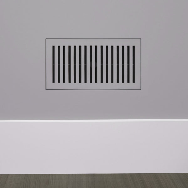 Breezelux 612 Removable Flush Mount Wall & Ceiling Air Supply<br>6” x 12” (Duct Opening) Requires 7” x 13” Drywall Opening