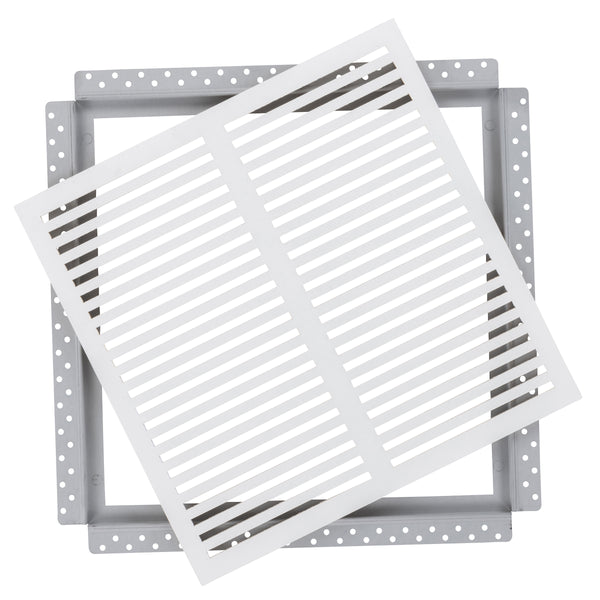 SilhouEase 18 Exhaust Fan Removable Flush Mount Bathroom Cover<br>18" x 18” Drywall Opening